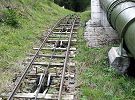 Standseilbahn Kraftwerk Turtmann Oberems - Foto Hansruedi Imgrüth Histec Archiv standseilbahnen.ch Standseilbahn Kraftwerk Turtmann Oberems - Foto Hansruedi Imgrüth Histec Archiv standseilbahnen.ch