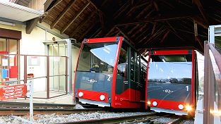 Die Leubringenbahn - Standseilbahn Biel Leubringen - Funiculaire Bienne Evilard - wird 2025 automatisiert - Foto Markus Seitz Archiv standseilbahnen.ch Die Leubringenbahn - Standseilbahn Biel Leubringen - Funiculaire Bienne Evilard - wird 2025 automatisiert - Foto Markus Seitz Archiv standseilbahnen.ch