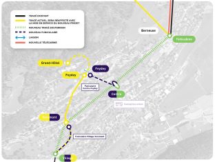 Leysin365 - 2 neue Standseilbahnen funiculaires Plan TPC Leysin365 - 2 neue Standseilbahnen funiculaires Plan TPC