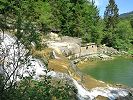 Vallorbe - usine du Day - Wasserfall Saut du Day - Tunnel und Talstation der Standseilbahn