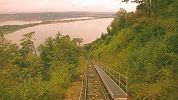 Standseilbahn Ligerz - Preles Tessenberg - Talfahrt ins Gewitter