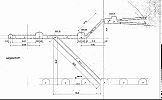 Mitholz Armeeanlage Armee Militär Standseilbahn - Plan mit den 2 Schrägstollen - die Standseilbahn fährt im unteren Schrägstollen