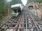 Ehemalige Standseilbahn Lauterbrunnen - Grütschalp - die letzten Tage dieser Standseilbahn 2006 - Foto Hans-Peter Bärtschi