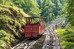 Reichenbachfall Standseilbahn Reichenbachfallbahn - Wagen 1 bei der Ausweiche