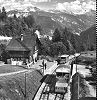 Standseilbahn Funiculaire St. Maurice de Laques - Montana - die ehemalige Ausweiche bei der Station Bluche Standseilbahn Funiculaire St. Maurice de Laques - Montana - die ehemalige Ausweiche bei der Station Bluche