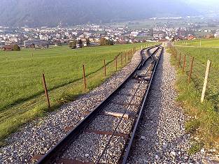 Stanserhornbahn 1. Sektion Ausweiche