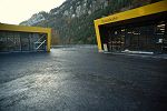 Talstation Schwyz Hinteres Schlattli während der Bauzeit - Foto Tecton