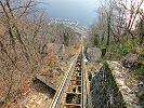 Funicolare Standseilbahn Kraftwerk Verbano - Strecke - Aussicht aus der Standseilbahn oberhalb von der Zwischenstation