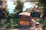 Standseilbahn Funicolare Lugano Suvigliana - Cassarate im Jahr 1909 kurz nach der Eröffnung - Blick auf Cassarate - im Hintergrund Lugano Standseilbahn Funicolare Lugano Suvigliana - Cassarate im Jahr 1909 kurz nach der Eröffnung - Blick auf Cassarate - im Hintergrund Lugano