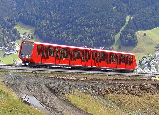 Gangloff - Wagen der Parsennbahn 1. Sektion für 200 Personen
