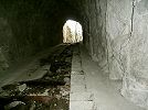 Im Tunnel der ehemaligen Standseilbahn Castasegna