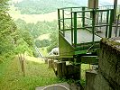 Standseilbahn Wasserschloss Rempen - Aussicht Bergstation Wasserschloss Rempen