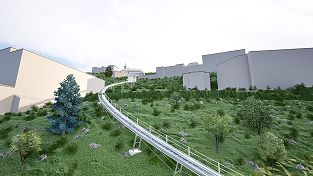 Neue Standseilbahn Leysin-Feydey Projektfoto - funiculaire 2028 - photo leysin365.ch Neue Standseilbahn Leysin-Feydey Projektfoto - funiculaire 2028 - photo leysin365.ch